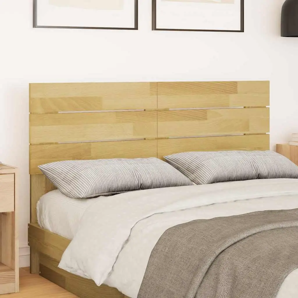Solid Oak Brown Headboard for Bed Frames