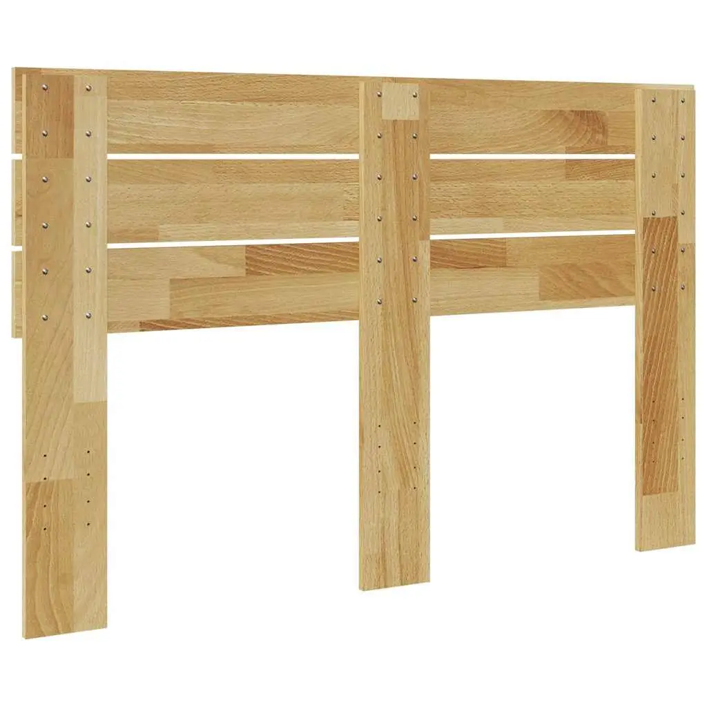 Solid Oak Brown Headboard for Bed Frames