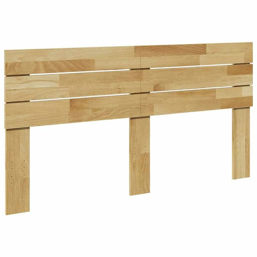 Headboard 135 cm Solid Wood Oak Brown Bed Frame Bedroom Furniture Backing
