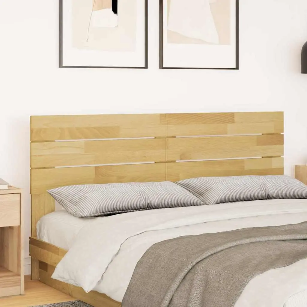Headboard 135 cm Solid Wood Oak Brown Bed Frame Bedroom Furniture Backing