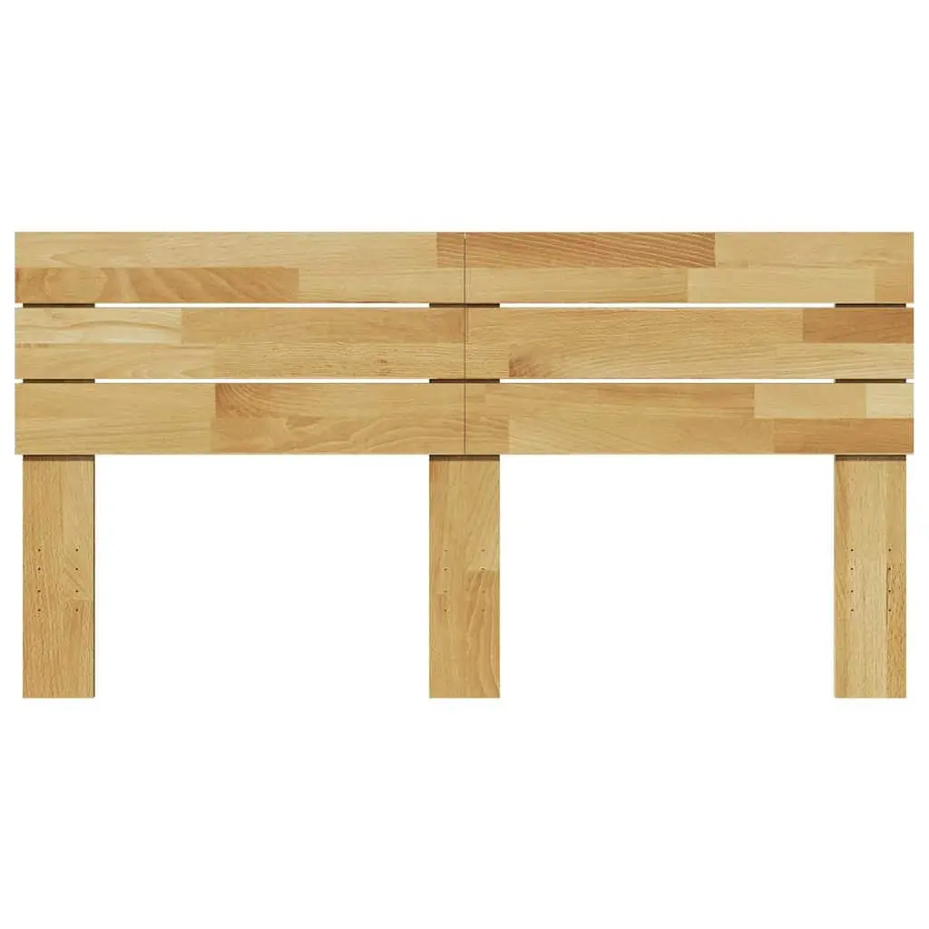 Headboard 135 cm Solid Wood Oak Brown Bed Frame Bedroom Furniture Backing