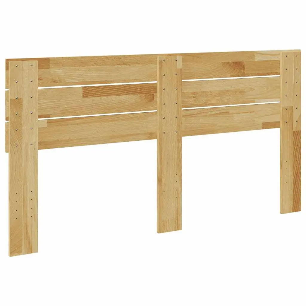 Headboard 135 cm Solid Wood Oak Brown Bed Frame Bedroom Furniture Backing