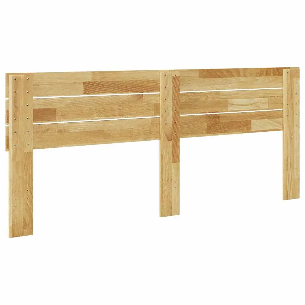 Headboard Brown 200 cm Solid Wood Oak Bedroom Furniture Support Back Rest