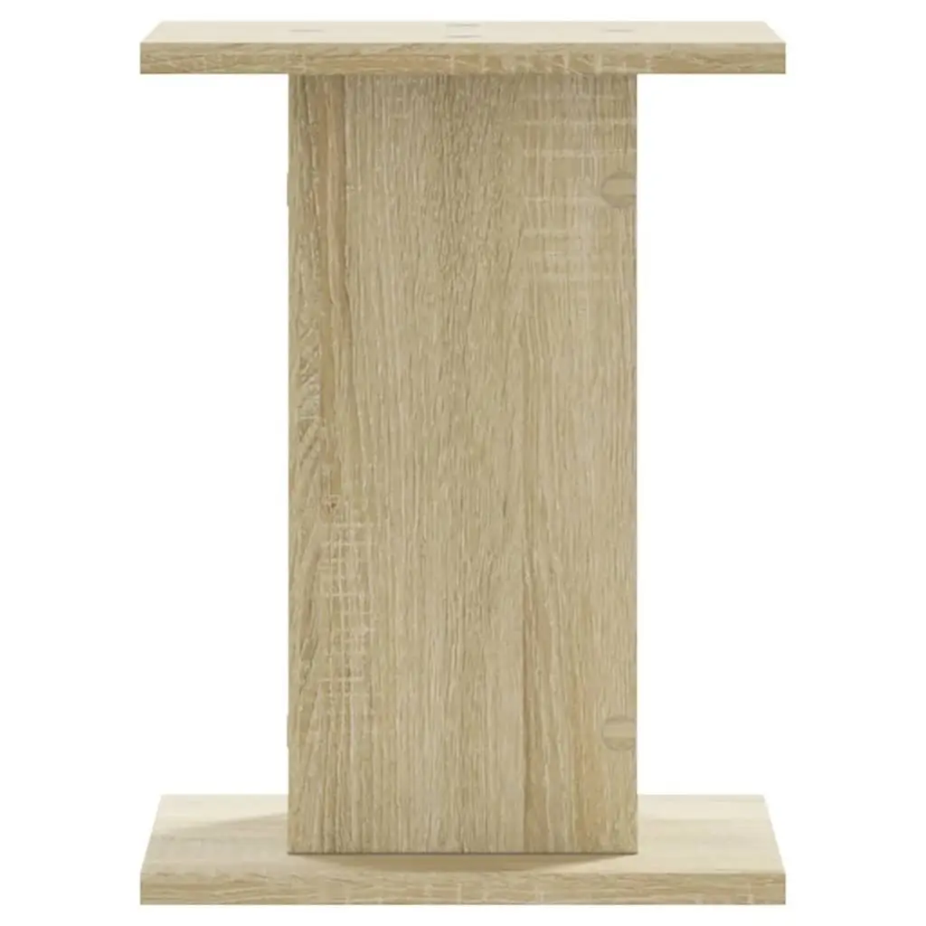Speaker Stands 2 pcs Brown Engineered Wood 30x30x40 cm Audio Acoustic Support
