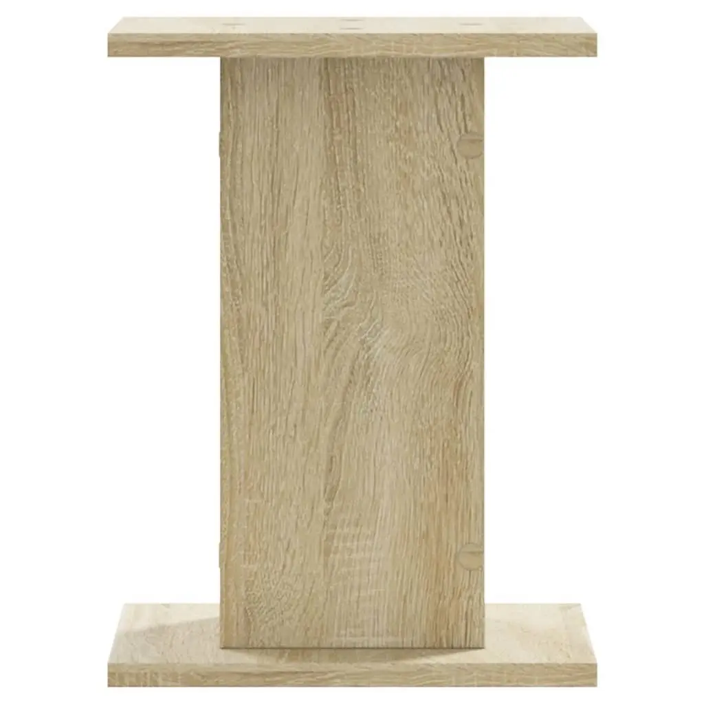 Speaker Stands 2 pcs Brown Engineered Wood 30x30x40 cm Audio Acoustic Support
