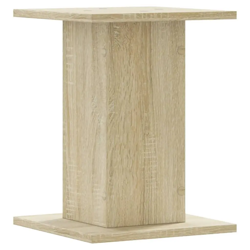 Speaker Stands 2 pcs Brown Engineered Wood 30x30x40 cm Audio Acoustic Support
