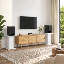 Engineered Wood Speaker Stands: Compact and Sturdy