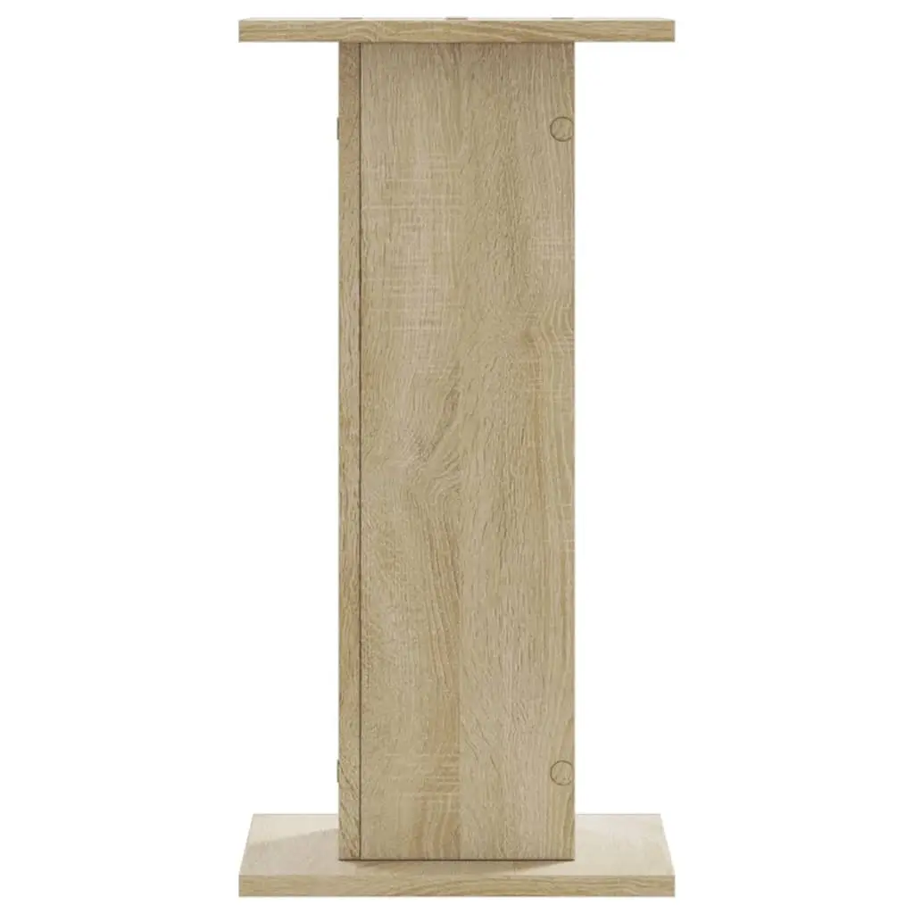 Speaker Stands Brown 30x30x60 cm Engineered Wood Audio Support Pair