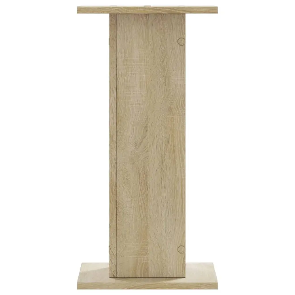 Speaker Stands Brown 30x30x60 cm Engineered Wood Audio Support Pair