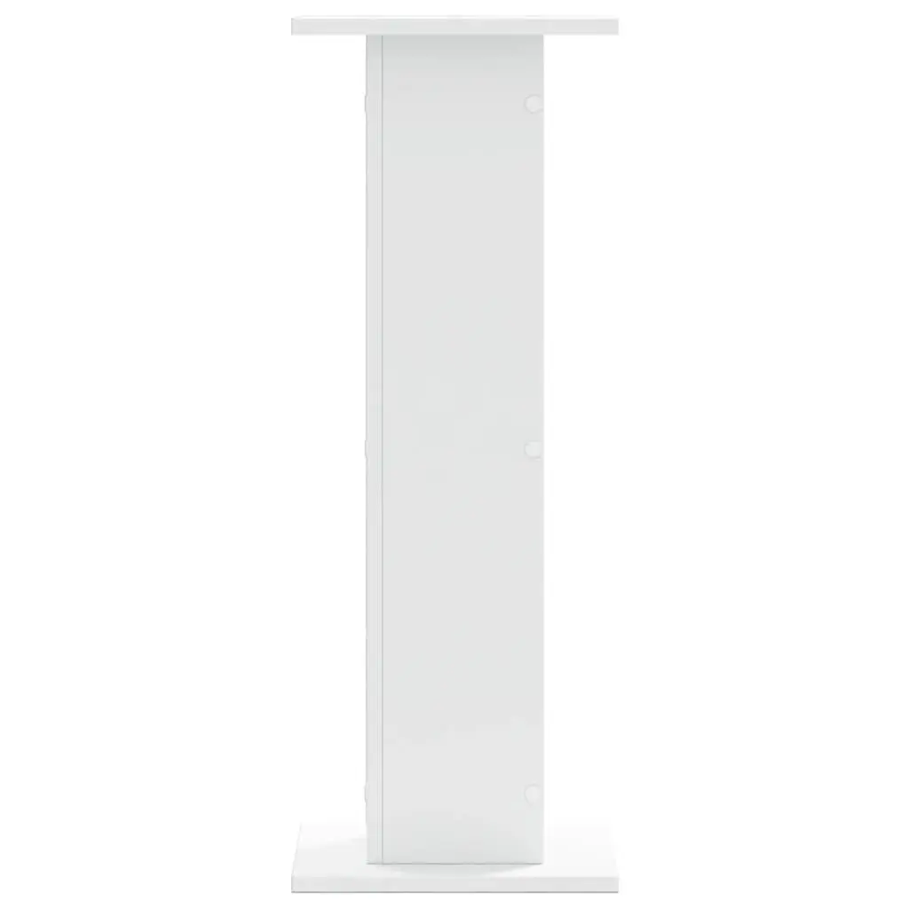 Speaker Stands White 30x30x80 cm Engineered Wood Durable Construction