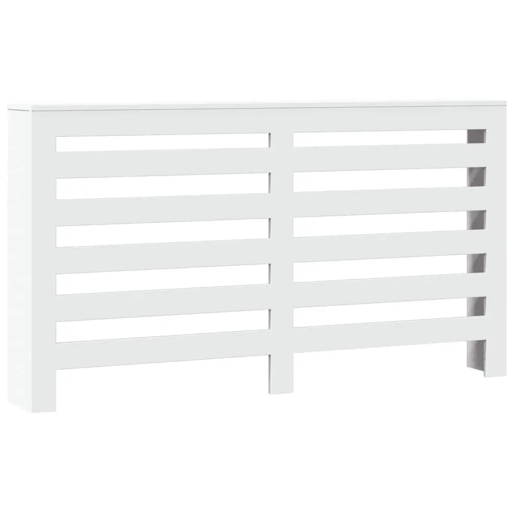 Radiator Cover White 149 x 20 x 82 cm Engineered Wood Cabinet Shelf