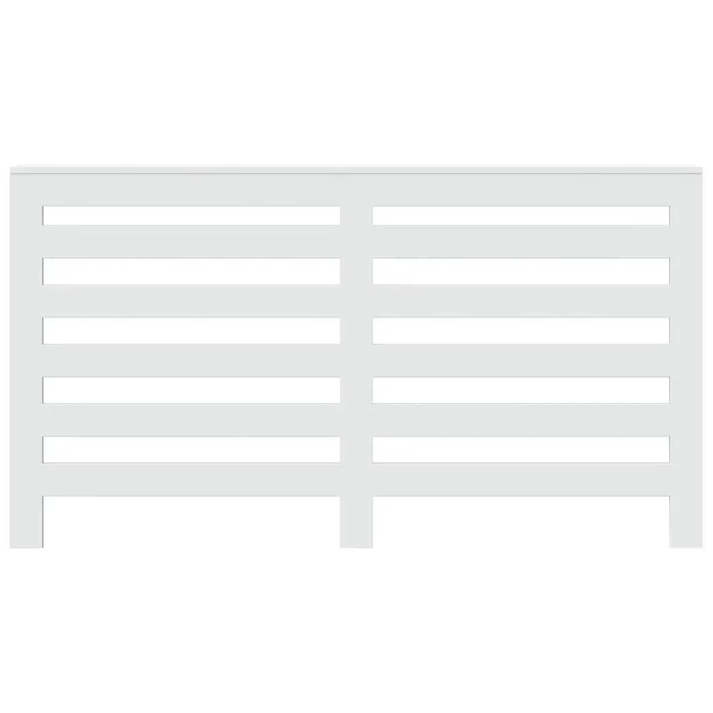 Radiator Cover White 149 x 20 x 82 cm Engineered Wood Cabinet Shelf