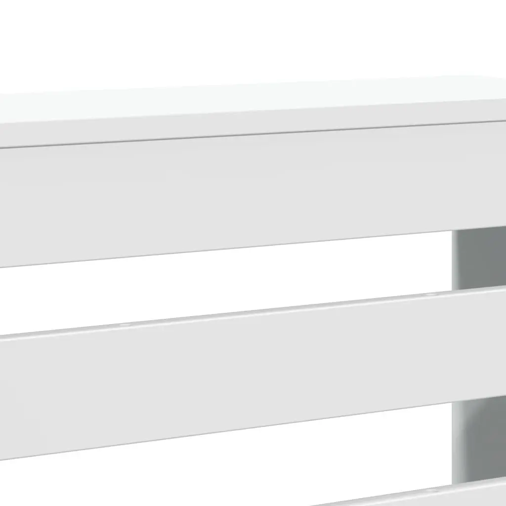 Radiator Cover White 149 x 20 x 82 cm Engineered Wood Cabinet Shelf