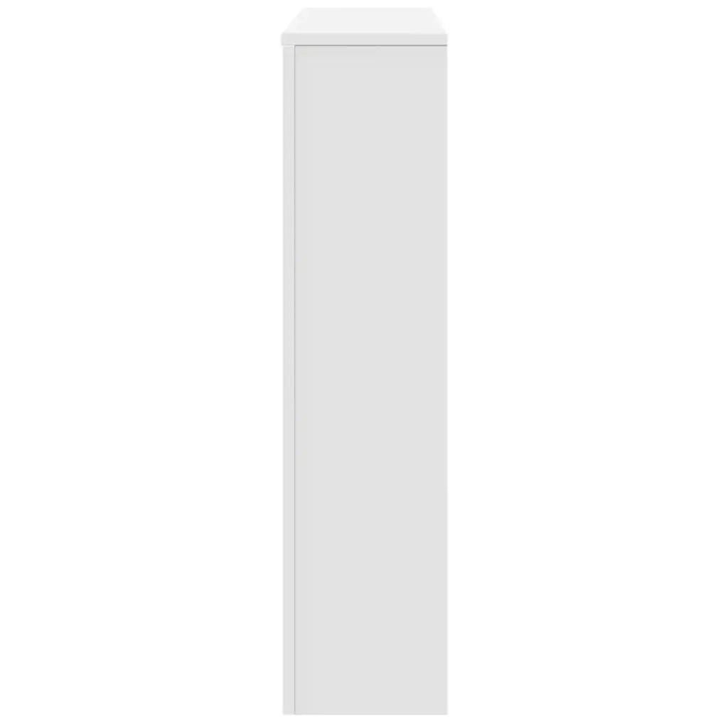 Radiator Cover White 175 x 20 x 82 cm Slatted Cabinet Living Room Shelf Heater