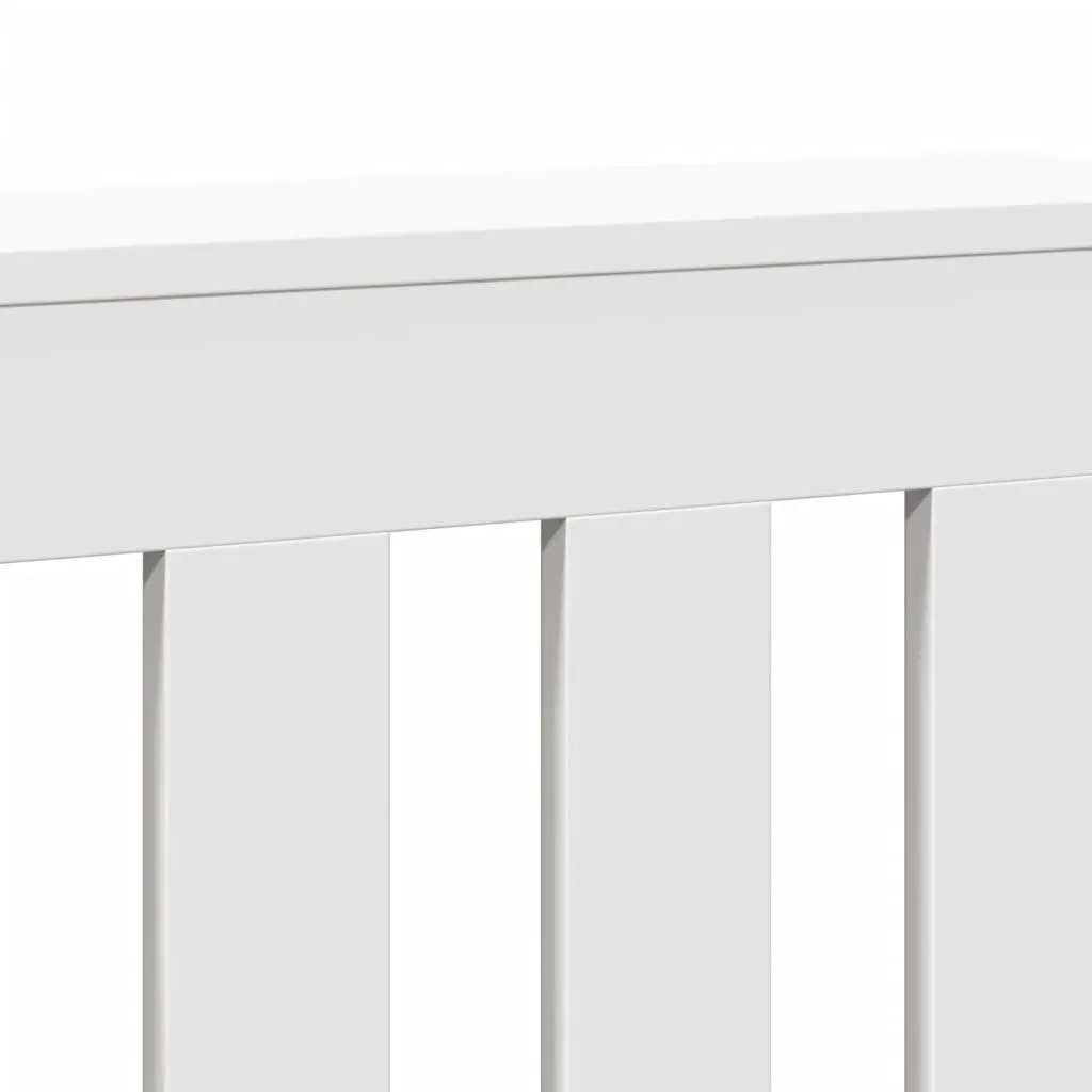 Radiator Cover White 175 x 20 x 82 cm Slatted Cabinet Shelf Living Room Heater