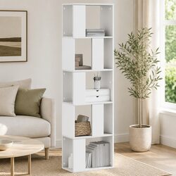 5-Tier Bookcase: Space-Saving and Efficient