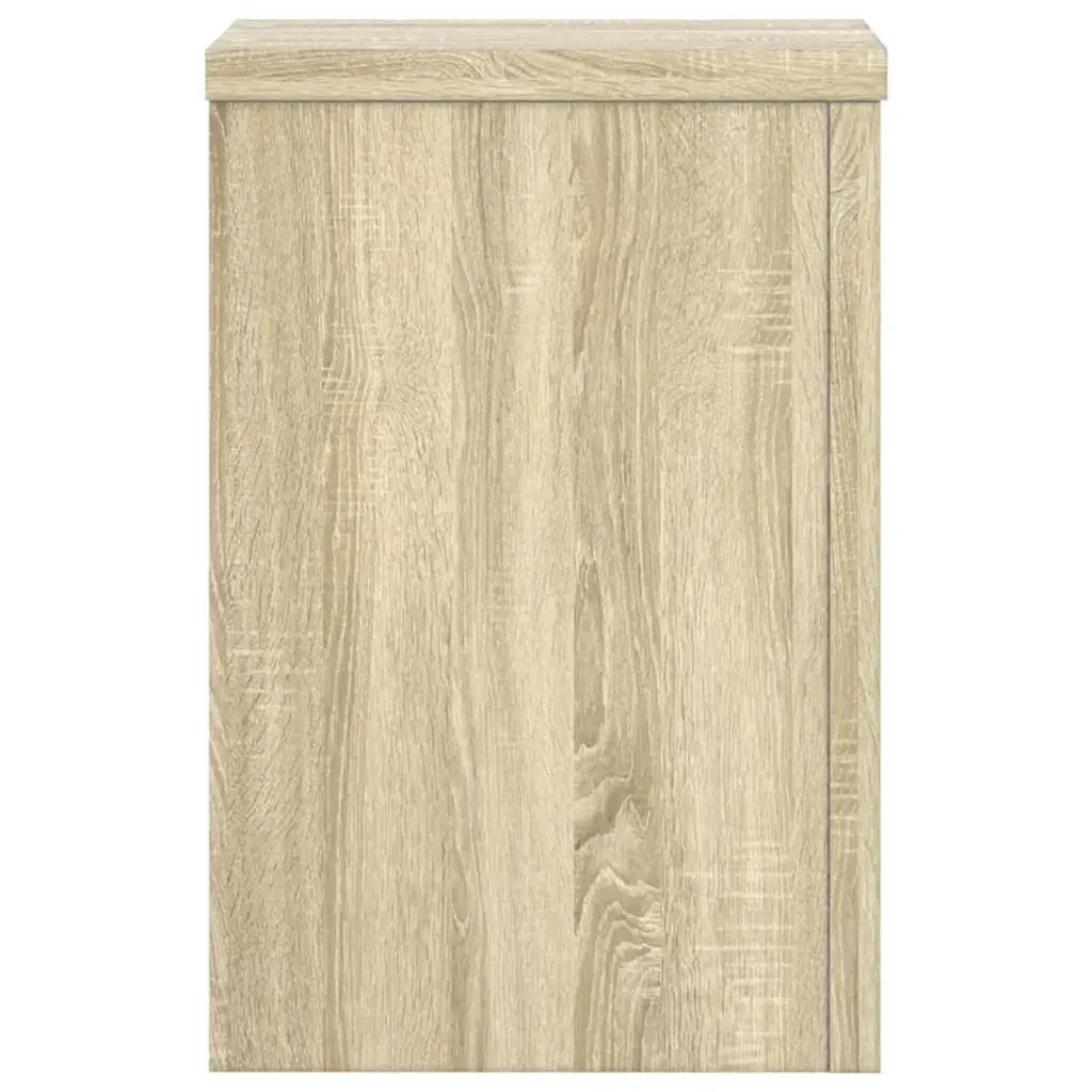 Plant Stands Sonoma Oak 20x20x30 cm Engineered Wood Flower Pot Display 2 pcs