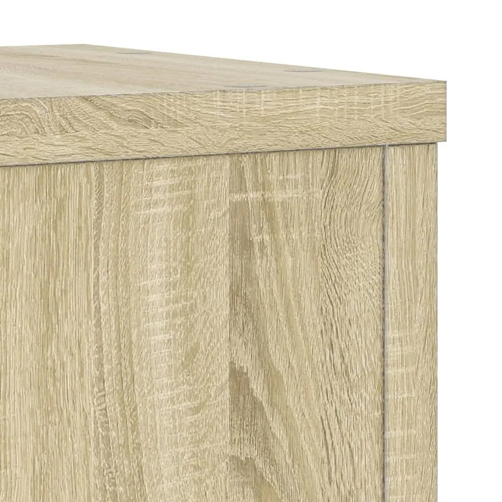 Plant Stands Sonoma Oak 20x20x30 cm Engineered Wood Flower Pot Display 2 pcs