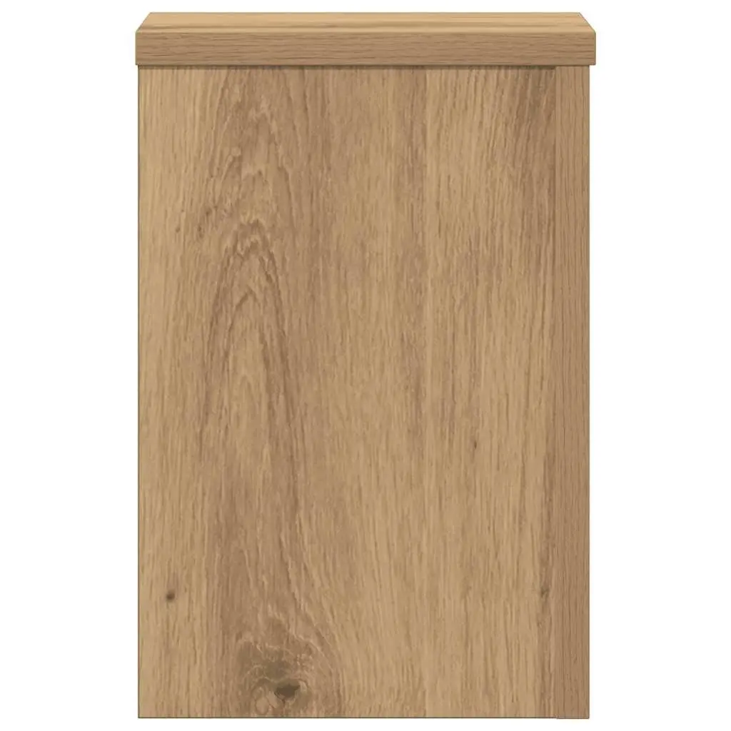 Plant Stands Brown 20x20x30 cm Engineered Wood Flower Pot Display 2 Piece