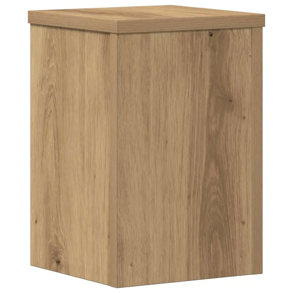 Plant Stands Brown 20x20x30 cm Engineered Wood Flower Pot Display 2 Piece