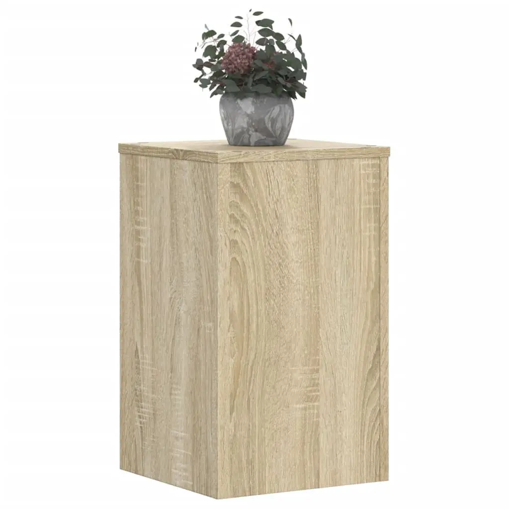Plant Stands Brown Sonoma Oak 30x30x50 cm Engineered Wood 2 Piece Flower Pot Display
