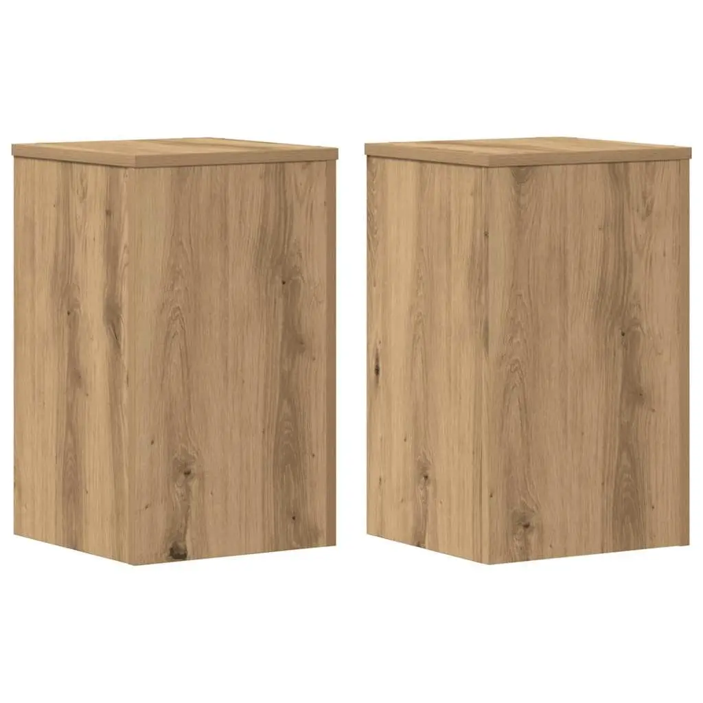 Plant Stands Brown 30x30x50 cm Engineered Wood Flower Display Holder 2 Piece