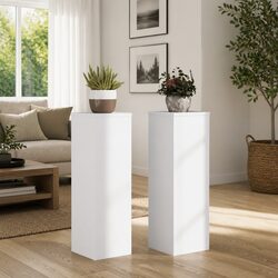 Sturdy Plant Stands: 2 pcs of Engineered Wood, 25x25x80 cm