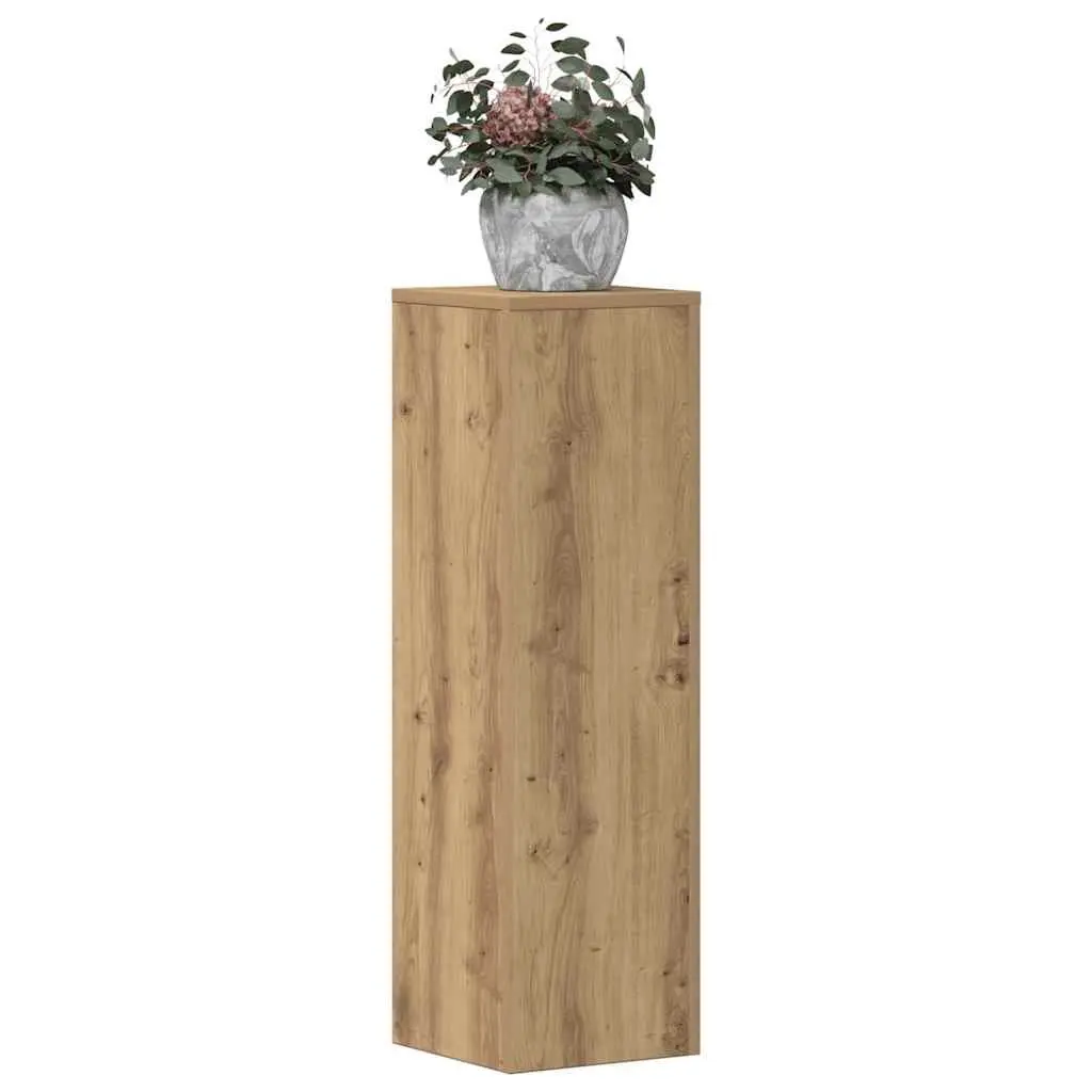 Plant Stands Brown 25x25x80 cm Engineered Wood Flower Display Stand 2 Piece