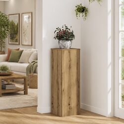 Plant Stand Engineered Wood Brown 33x33x100cm Flower Pot Display Garden Home