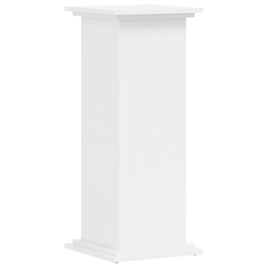 Plant Stand White 33x33x80 cm Engineered Wood Display Pot Holder
