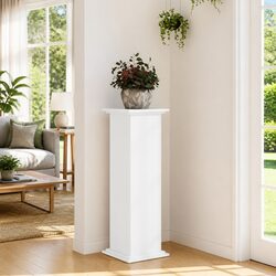 Compact White Plant Stand 33x33x100cm for Flower Pots