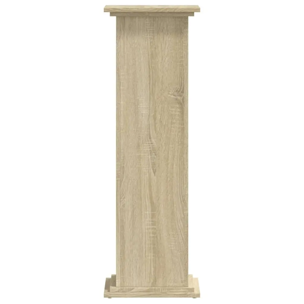 Plant Stand Brown 33x33x100 cm Engineered Wood Stable Top Surface