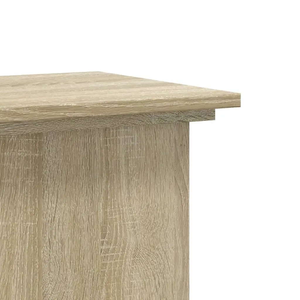 Plant Stand Brown 33x33x100 cm Engineered Wood Stable Top Surface