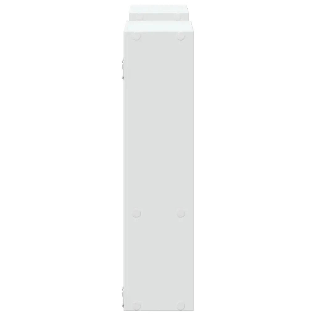 Wall Shelf White Engineered Wood 99x15x60cm Floating Storage Display Organizer
