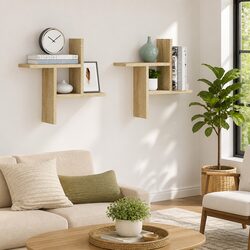Floating Shelves - Compact 38x12x38 cm Set of 2