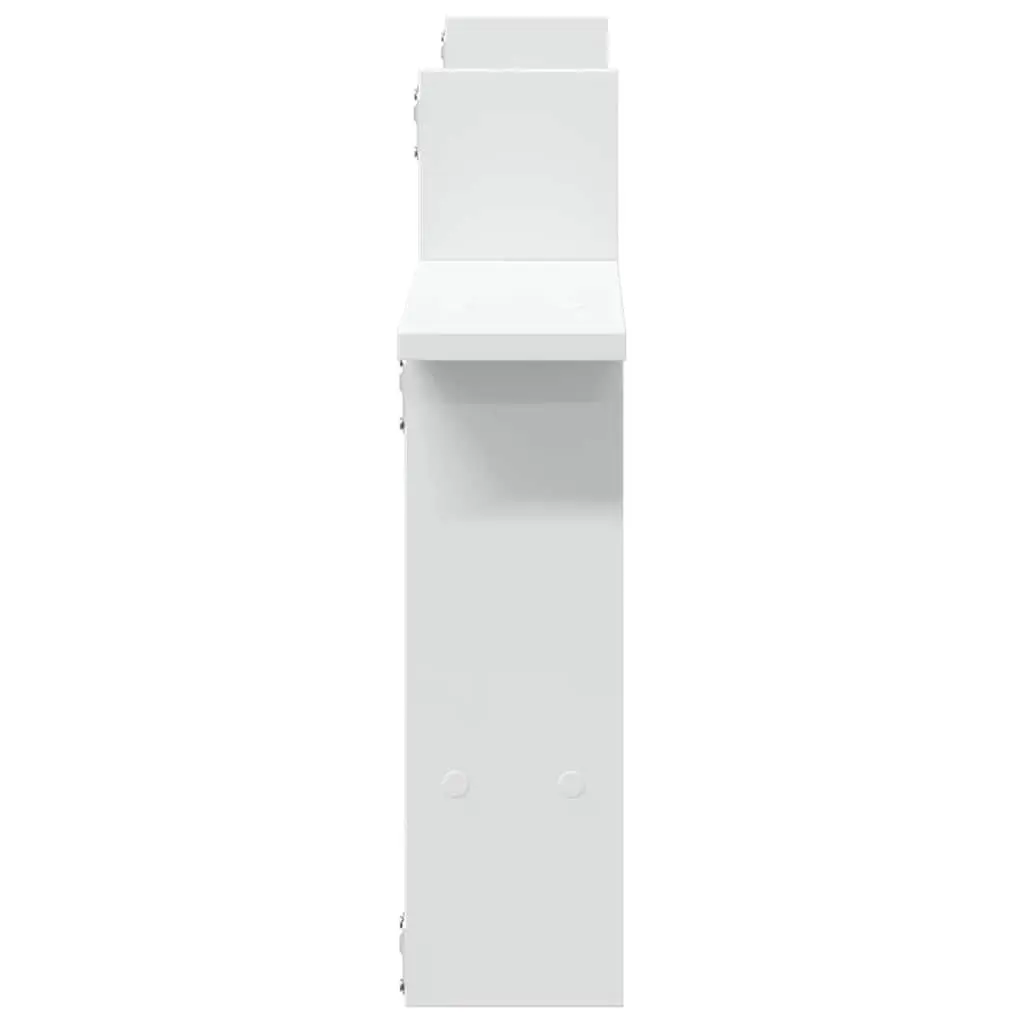 Wall Shelves White 50x12x50 cm Floating Storage Display Organiser 2 Piece