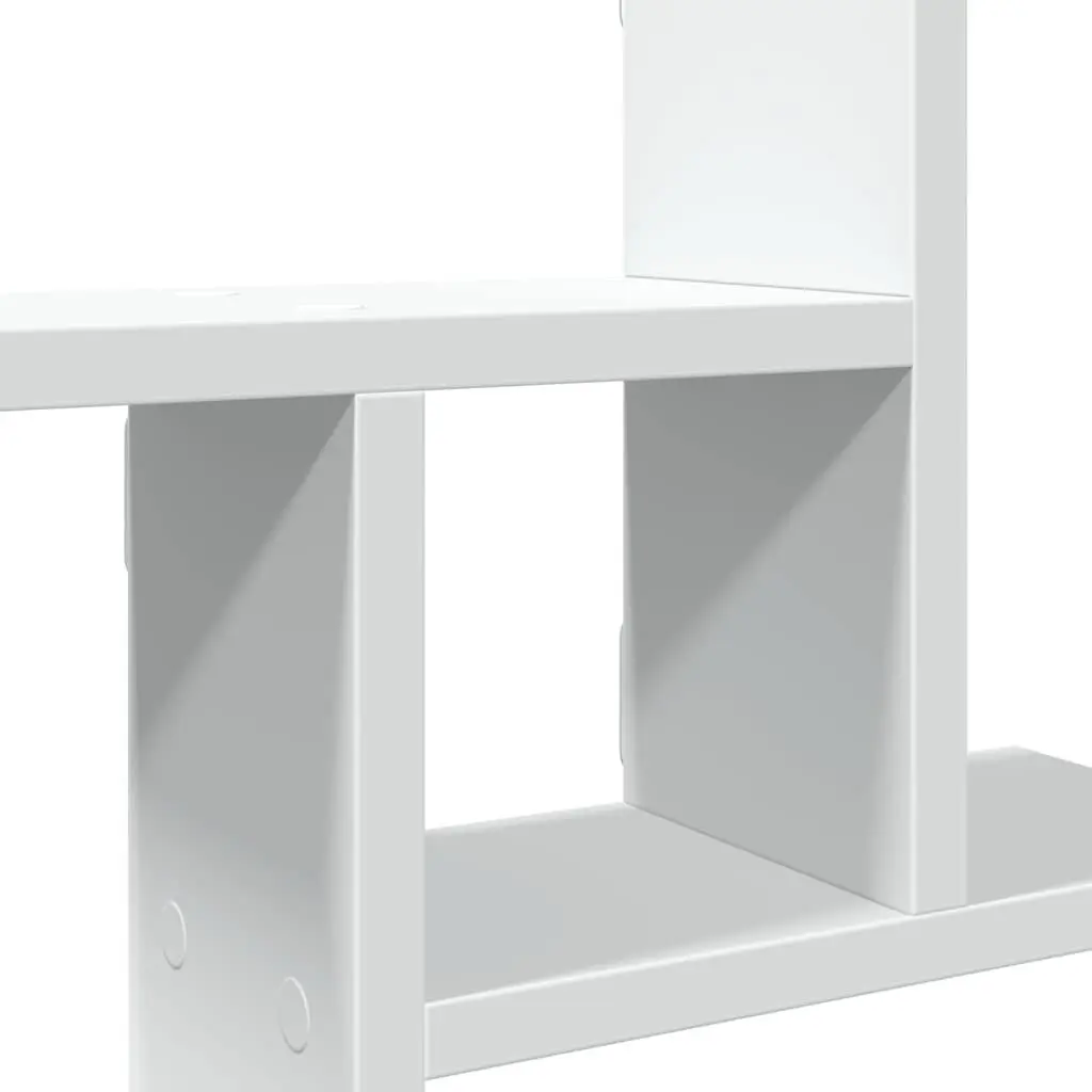 Wall Shelves White 50x12x50 cm Floating Storage Display Organiser 2 Piece