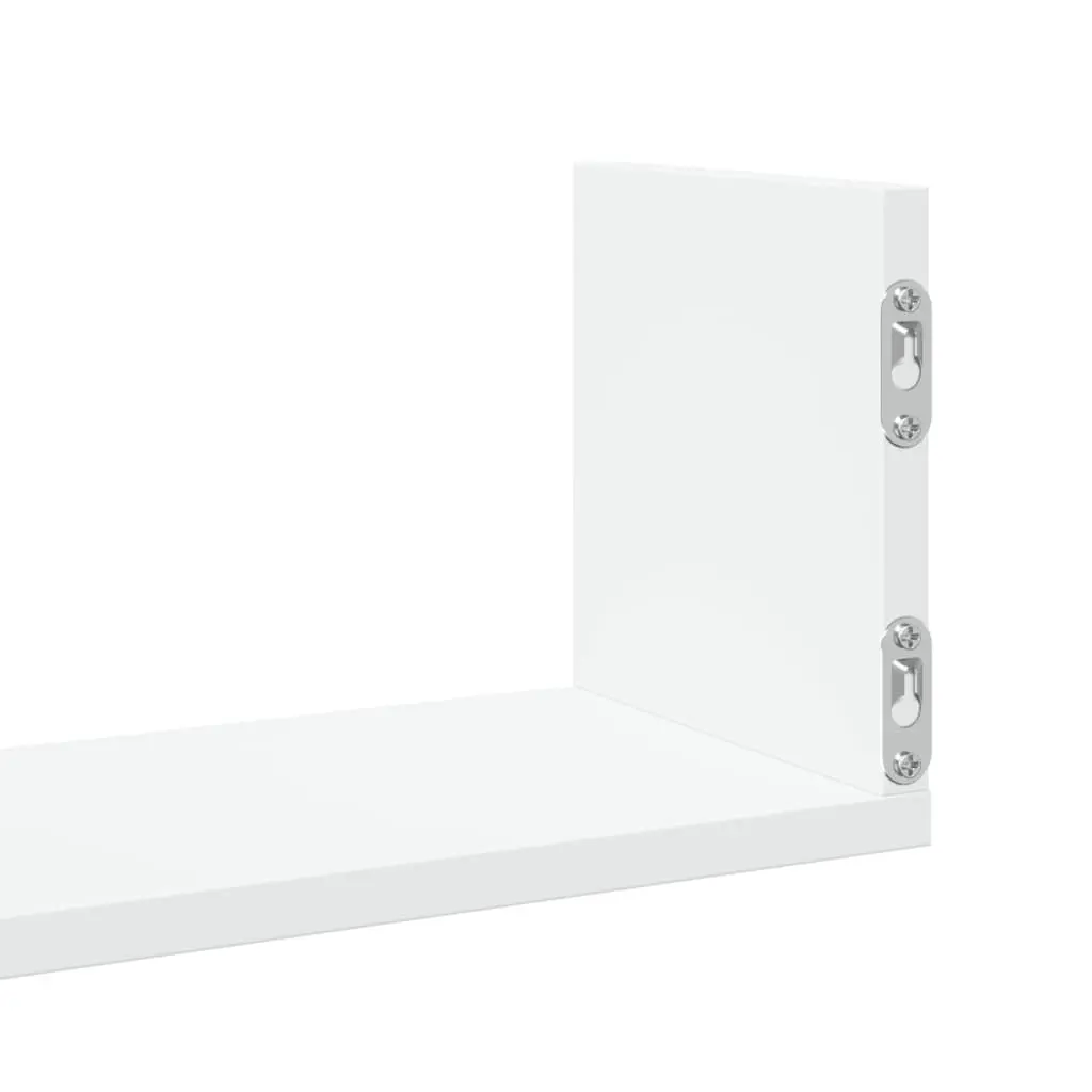 Wall Shelves White 80x18x18 cm 3 Pieces Floating Storage Display Organiser