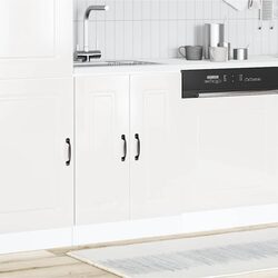 Sink Base Cabinet White Kitchen Storage Cupboard Engineered Wood 60x46x81.5cm