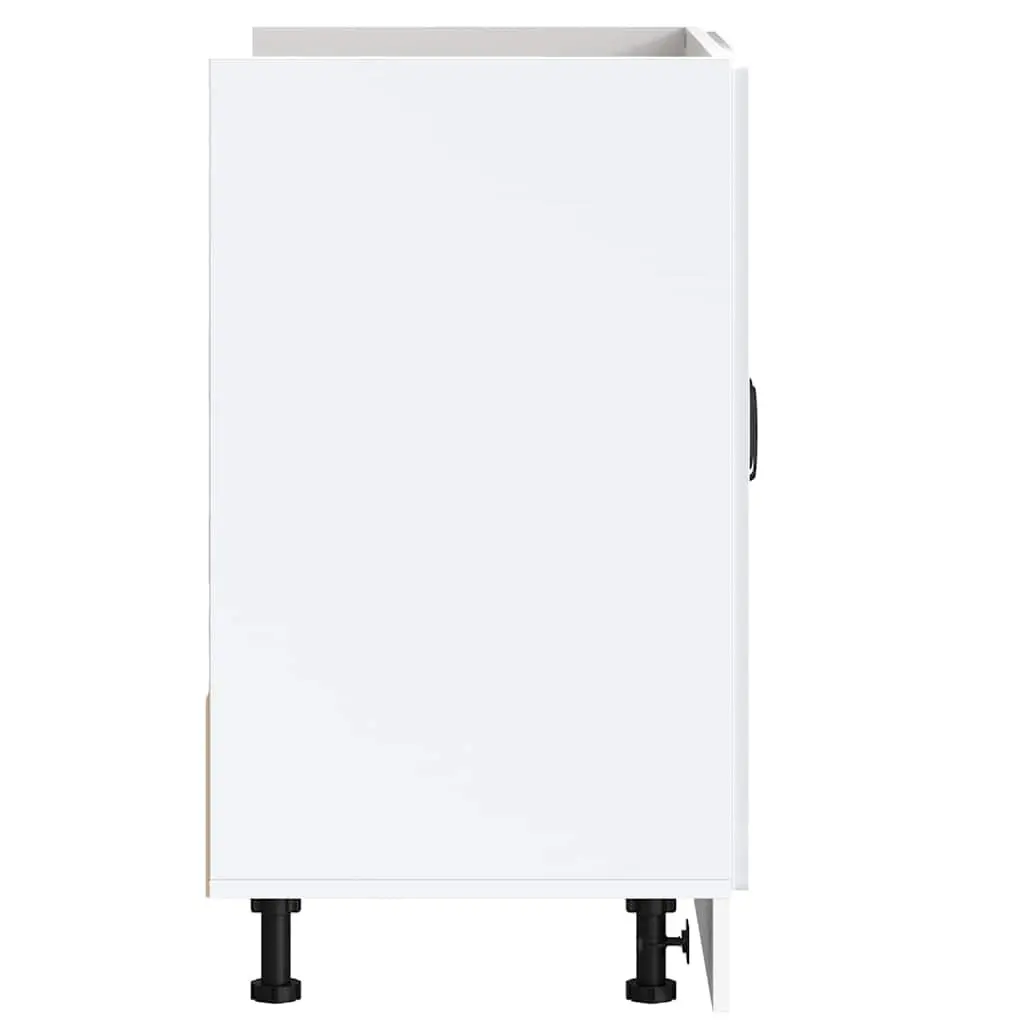 Sink Base Cabinet White 80x46x81.5cm Engineered Wood Organiser