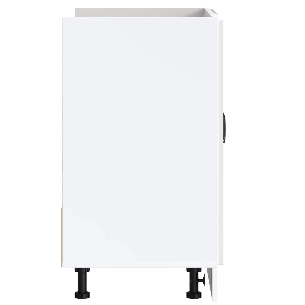 Sink Base Cabinet Kitchen Storage Unit White High Gloss Engineered Wood