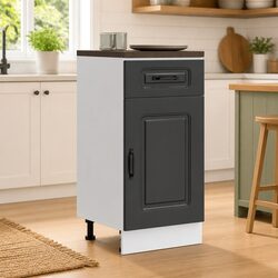 Black Engineered Wood Cabinet
