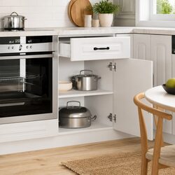 White Kitchen Base Cabinet