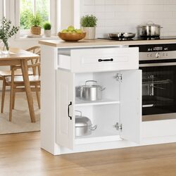 Kitchen Base Cabinet with Concealed Storage