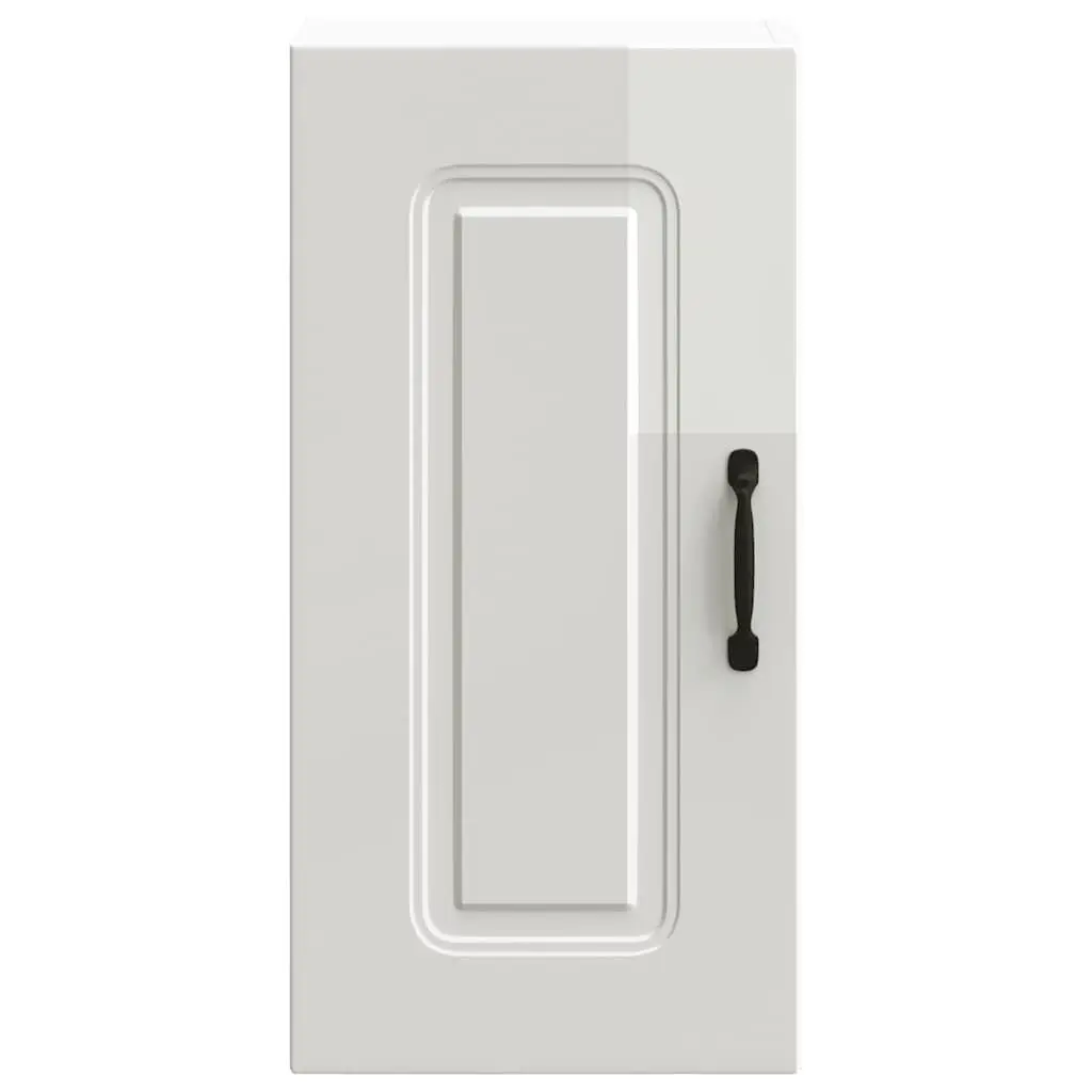 Kitchen Cabinet White High Gloss Engineered Wood Storage Cupboard Door