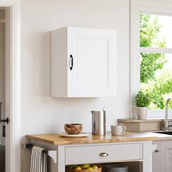 Compact White Kitchen Wall Cabinet for Smart Storage