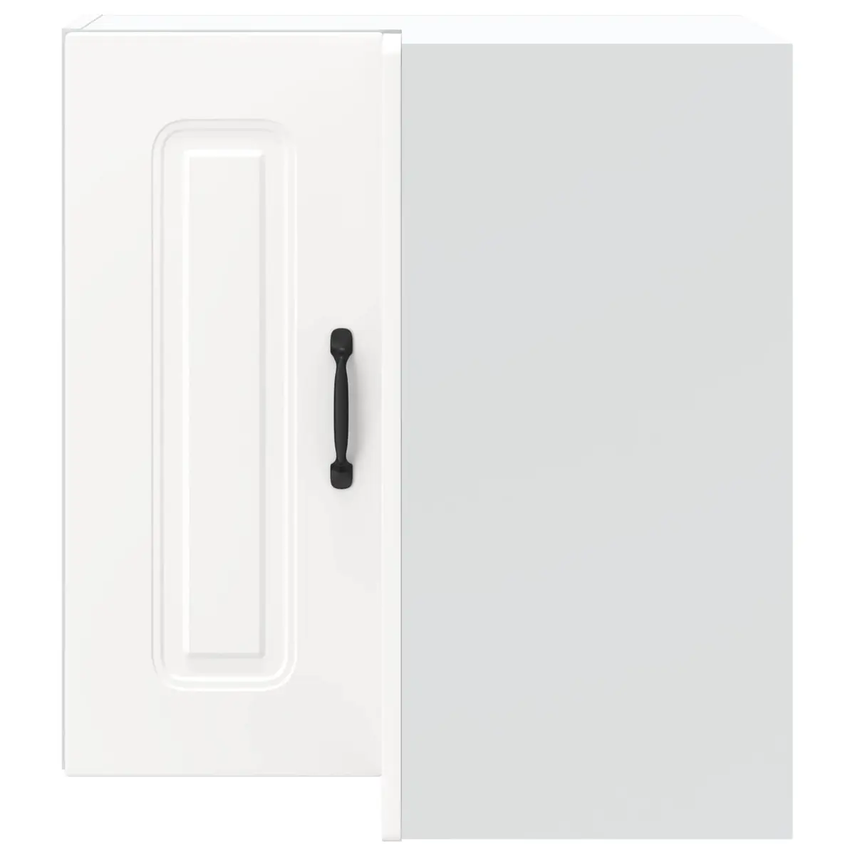Wall-Mounted Storage Organizer White Engineered Wood Kitchen Corner Cabinet