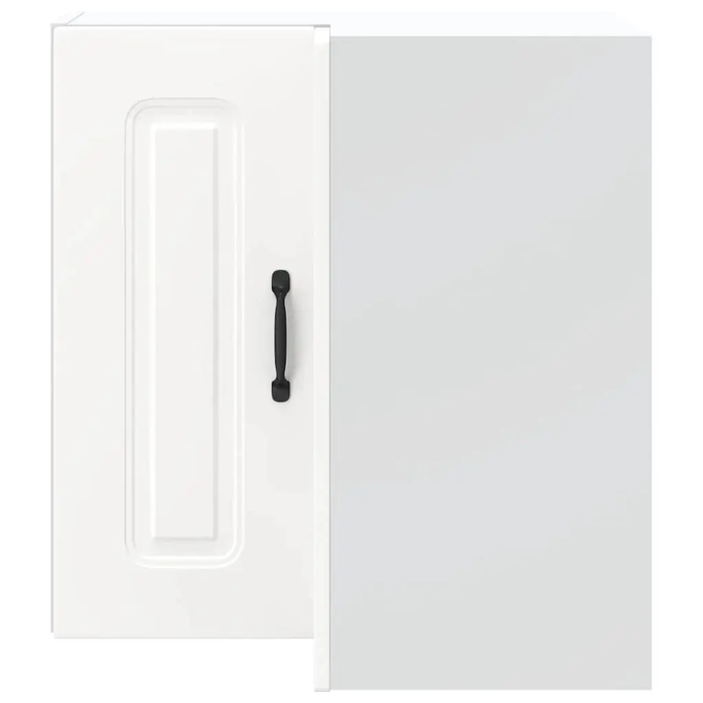 Wall-Mounted Storage Organizer White Engineered Wood Kitchen Corner Cabinet