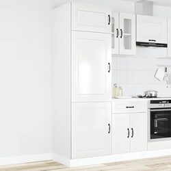 Compact White Kitchen Cupboard with Easy Maintenance