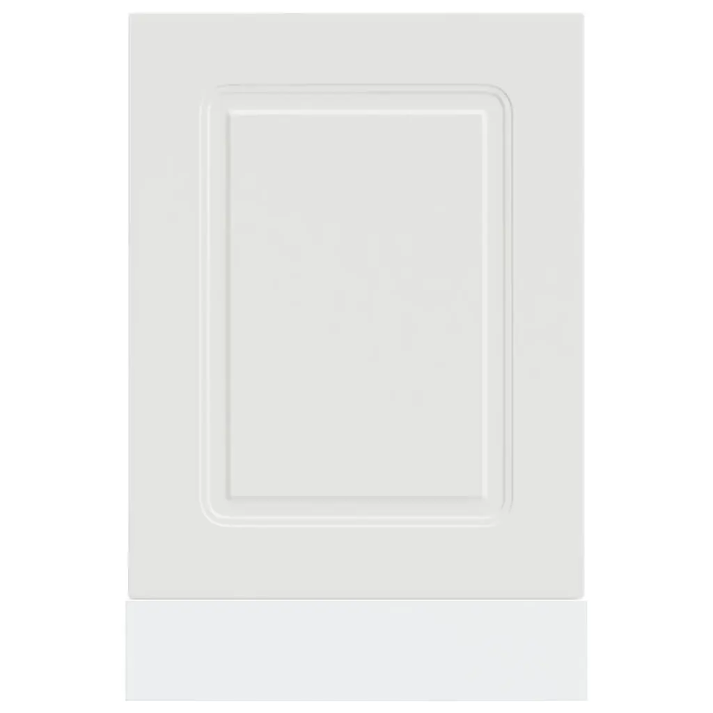 Dishwasher Panel White 45x1.5x57 cm Engineered Wood Kitchen Cabinet Front Cover